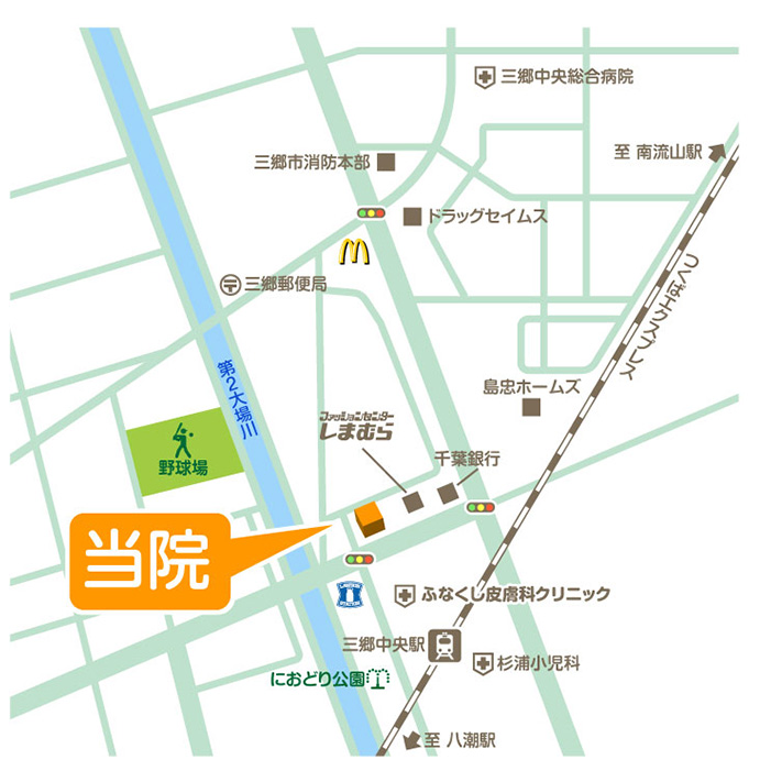 三郷中央駅・三郷中央サンデンタルピア・地図